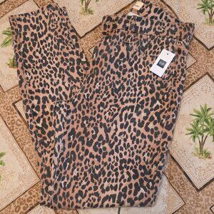 GAP Leopard Skinny Jeans  Size 29  NWT